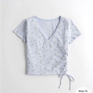 Hollister floral baby tee